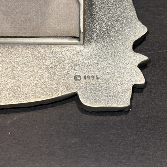 Vtg ROYAL SELANGOR 🌼 Signed 1995 Pewter Frame Musical Plays Hush a bye Baby! - Picture 11 of 13